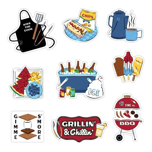 Life At The Lake Fishing Boating Tubing Scrapbooking Stickers by  Recollections